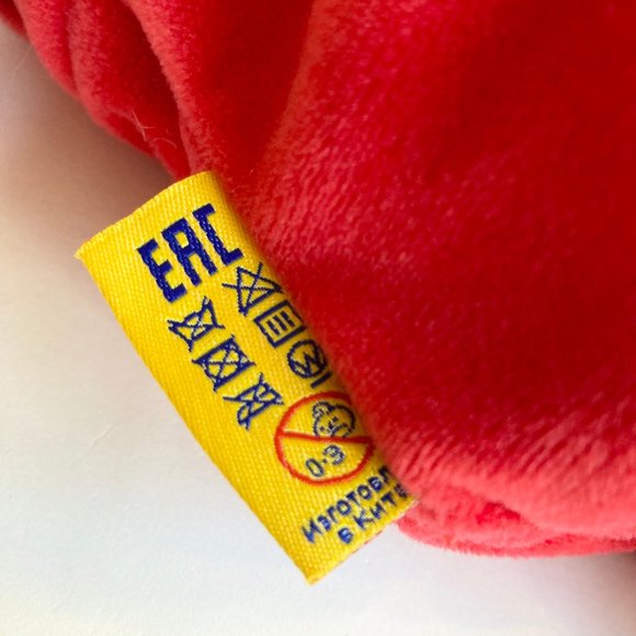 RARE European Pig Plush Stuffed Animal Norwegian Rainbow LGBT Vintage Zipper - Picture 10 of 12